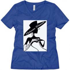 Ladies Relaxed Fit V-Neck Tee