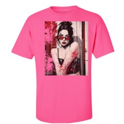 Unisex Ultra Cotton Safety Neon Crewneck Tee