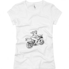 Ladies Slim Fit Basic Promo Jersey Tee
