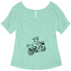Ladies Flowy Slouchy Tee