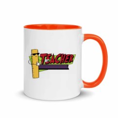 11oz Ceramic Mug with Color Inside