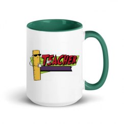 15oz Ceramic Mug with Color Inside
