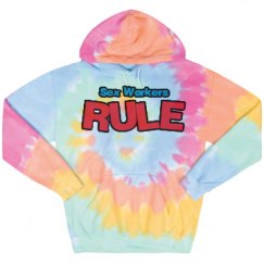 Unisex Tie-Dye Fleece Hoodie