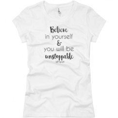 Ladies Slim Fit Basic Promo Jersey Tee