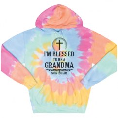 Unisex Tie-Dye Fleece Hoodie