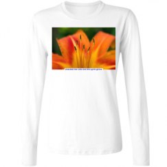 Ladies Relaxed Fit Basic Long Sleeve Tee