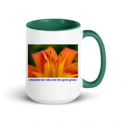 15oz Ceramic Mug with Color Inside