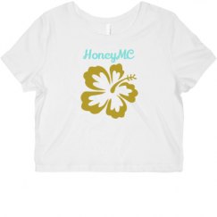 Ladies Slim Fit Crop Top Tee