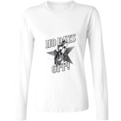 Ladies Relaxed Fit Basic Long Sleeve Tee