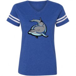 Ladies Relaxed Fit Vintage Sports Tee