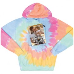 Unisex Tie-Dye Fleece Hoodie