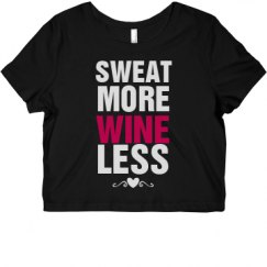 Ladies Slim Fit Crop Top Tee