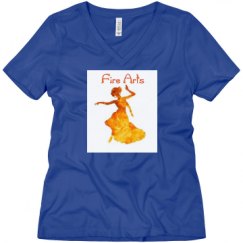 Ladies Relaxed Fit V-Neck Tee