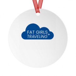 Metal Round Christmas Ornament