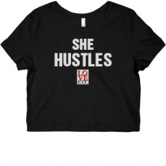 Ladies Slim Fit Crop Top Tee