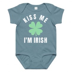 Kiss Me I'm Irish Green Baby