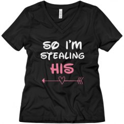 Ladies Relaxed Fit V-Neck Tee