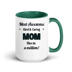 15oz Ceramic Mug with Color Inside