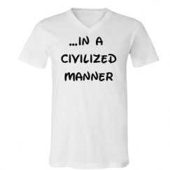 Unisex V-Neck Jersey Tee