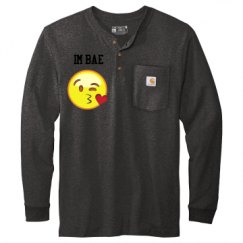 Unisex Carhartt Long Sleeve Henley Tee 