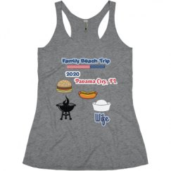 Ladies Slim Fit Super Soft Racerback Triblend Tank