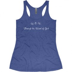 Ladies Slim Fit Super Soft Racerback Triblend Tank