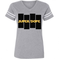 Ladies Relaxed Fit Vintage Sports Tee