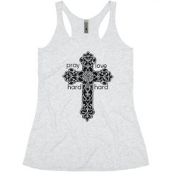 Ladies Slim Fit Super Soft Racerback Triblend Tank