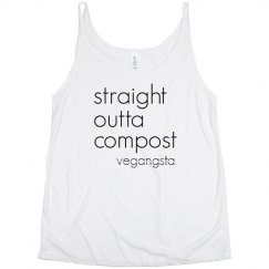 straight outta... slouchy tank