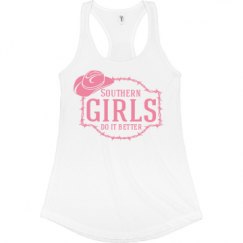 Ladies Slim Fit Racerback Tank Top