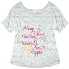 Ladies Flowy Slouchy Tee
