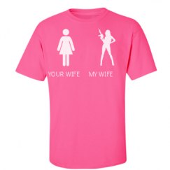 Unisex Ultra Cotton Safety Neon Crewneck Tee