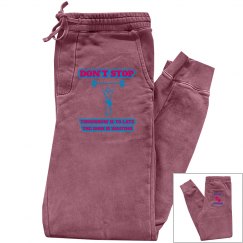 DONDIFITNESS LADIES DYED PIGMENT FLEECE PANTS