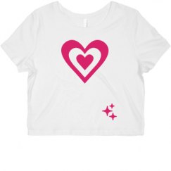 Ladies Slim Fit Crop Top Tee