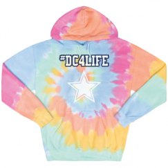 Unisex Tie-Dye Fleece Hoodie