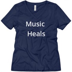 Ladies Relaxed Fit V-Neck Tee