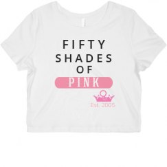 Ladies Slim Fit Crop Top Tee