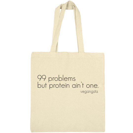99 problems canvas bag