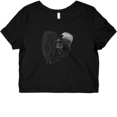 Ladies Slim Fit Crop Top Tee