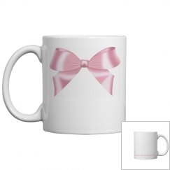 Pink Bow Coffee Mug