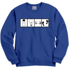 Unisex Film and Foil Crewneck Sweatshirt
