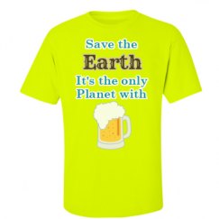 Unisex Ultra Cotton Safety Neon Crewneck Tee