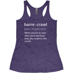 Ladies Slim Fit Super Soft Racerback Triblend Tank