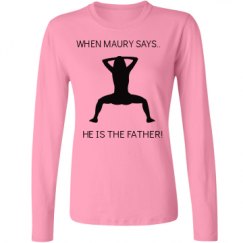 Ladies Relaxed Fit Basic Long Sleeve Tee