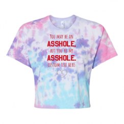 Women's Tie Dye Crop Top Tee