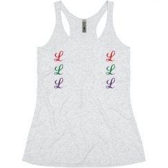 Ladies Slim Fit Super Soft Racerback Triblend Tank