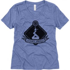 Ladies Relaxed Fit Super Soft Triblend V-Neck Tee