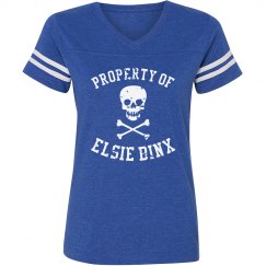 Property of EBX (Jolly Roger) Fit Red Tee