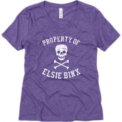 Ladies Relaxed Fit Super Soft Triblend V-Neck Tee