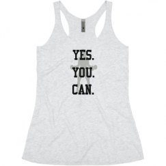 Ladies Slim Fit Super Soft Racerback Triblend Tank